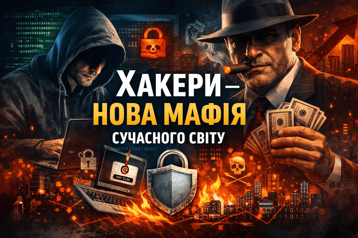 хакер и цифровая мафия — концепция кибератак на бизнес