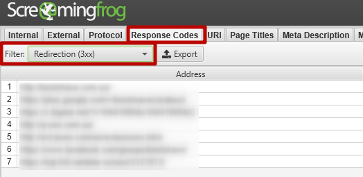 перевірка редиректів seofrog