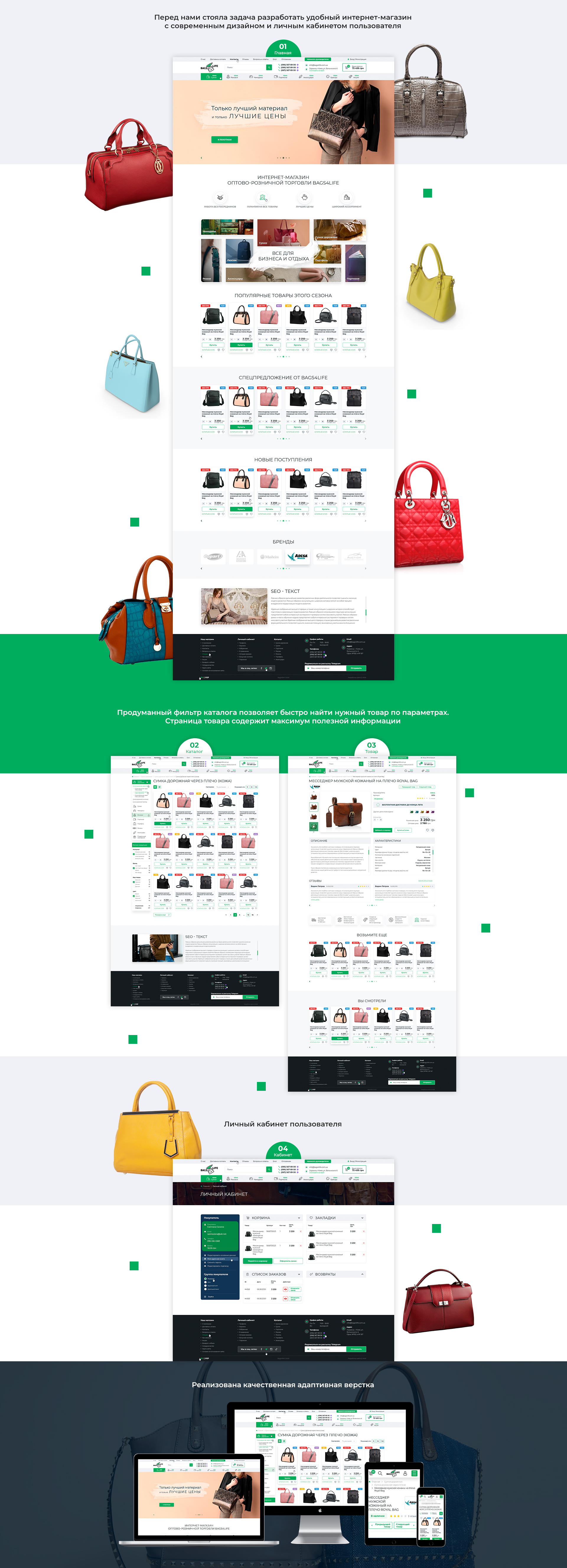 Розробка інтернет-магазину сумок і аксесуарів BAGS4LIFE