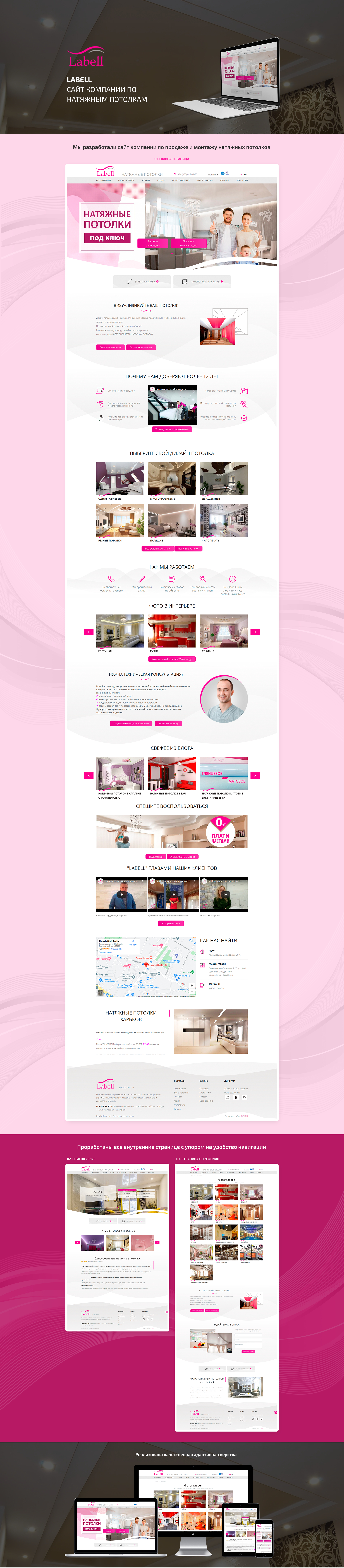 Розробка нового сайту для компанії Labell